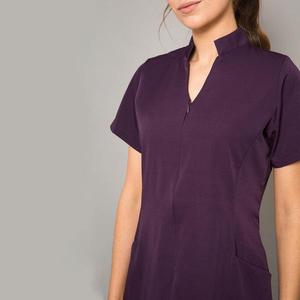 Tunique de salon personnalisée avec logo, vêtements de beauté, de coiffure, de massage, de spa, de santé, uniforme pour esthéticiennes, meilleure qualité en coton et élasthanne - Product Image 5