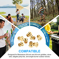 Kit de Conversión de Boquilla de Gas Natural, Kit de Conversión de Propano a Gas Natural, Boquillas de Latón para Quemadores DIY