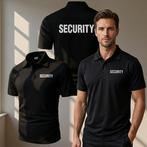 Customized Color High Quality Security Guard Polo Shirt Men Short Sleeve Uniform Tactical Workwear Custom Logo All Seasons - Product Image 1