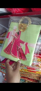 Traditional Indian <b>Wedding</b> Theme Shagun Potli Bag Digital Print Pleated Handle Artisanal Craftsmanship Envelope-Style <b>Clutch</b> - Product Image 2