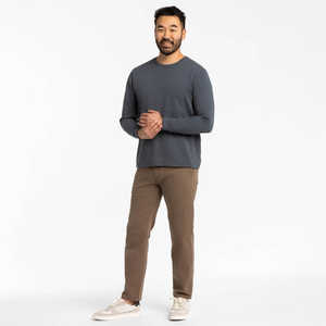 T-shirt unisexe en coton gaufré, fabrication sur mesure, logo personnalisé, t-shirt en coton gaufré OEM, vente en gros de t-shirts - Product Image 6