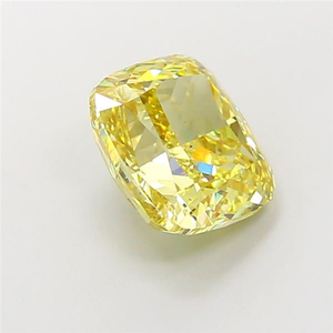 เพชร CVD สีเหลืองสดใส รับรองคุณภาพ ทรงคุชชั่น ผลิตในห้องปฏิบัติการ ความเหลือบรุ่งโรจน์ หรูหรา สวยงาม เหมาะสำหรับเครื่องประดับชั้นดี - Product Image 2