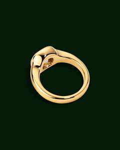 Bague solitaire en or pur 14 carats avec diamant de laboratoire taille coussin certifié IGI, bijoux fins, bague de fiançailles et de mariage de luxe, bague signet - Product Image 6
