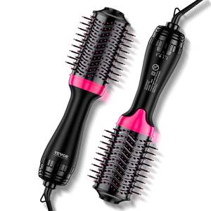 Brosse coiffante à air chaud professionnelle 4 en 1 Ionic, baril ovale avec revêtement céramique de 2,56 pouces, 3 réglages de chaleur pour lisser et sécher - Product Image 1