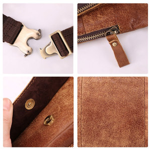 Sac banane unisexe Econex Sports en similicuir motif alligator, moins de 21L, fermeture éclair, sangle détachable, pochette de chasse étanche - Product Image 6
