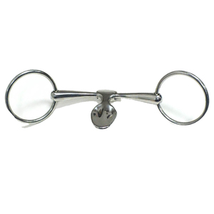 Bocado de acero inoxidable para caballo con anillas y boquilla articulada para equipo de equitación. Juego de bocados para montar a caballo, 100% la mejor calidad. - Product Image 2