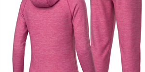 Conjunto Deportivo Unisex Ecológico con Capucha Rosa, Manga Corta, Color Sólido, Pantalones Casuales con Cordón y Bolsillos Laterales, Ropa de Invierno - Product Image 5