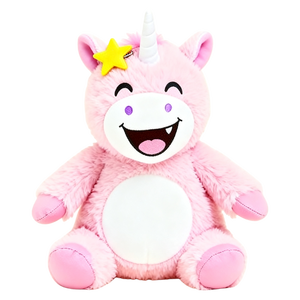 Simpatico Unicorno <span class=keywords><strong>Rosa</strong></span> in Peluche, Morbido Giocattolo per Bambini, Regalo di Compleanno, Decorazione per la Casa - Product Image 1