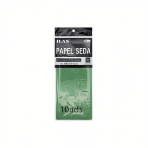 Carta velina Ilan 50x66 cm verde scuro per artigianato e confezionamento - Product Image 2