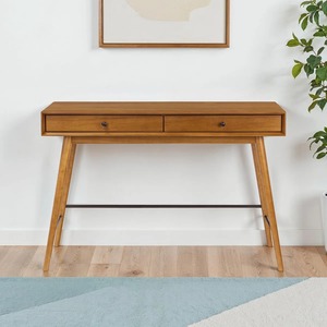 Iron Hallway Desk with Metal Stretcher Bar and Storage <b>Drawers</b> Modern Living Room Furniture for Hotel Use - Product Image 4