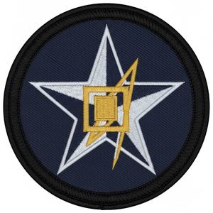 Insignia de Blazer Bordada en Rojo Granate con Parche de Círculo de Estrella Negra para Regalia Masónica Personalizada, Accesorios de Uniforme de Logia - Product Image 2