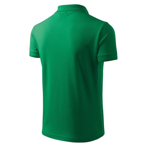 Camiseta Polo de Manga Corta para Hombre ''SOSH 4'', Color Verde Sólido, Tejido de Punto, Corte Regular, Estilo Casual - Product Image 4