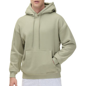 Sudadera con Capucha para Hombre, Estilo Básico, 100% Algodón y Mezcla Cálida, Mangas con Diseño Sólido para Invierno, en Tendencia - Product Image 1