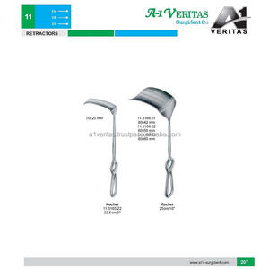 เครื่องมือผ่าตัดแบบใช้ซ้ำได้ Kocher Retractor คุณภาพพรีเมียม ขนาด 22.5/25 ซม. ผลิตจากสแตนเลสสตีล ได้รับการรับรองมาตรฐาน A-1 VERITAS ISO CE ขายส่ง - Product Image 5