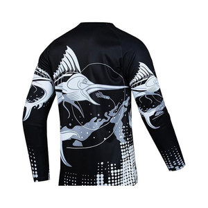 Camiseta de Pesca para Hombre, Cómoda, con Logotipo Personalizado, 100% Poliéster, de Secado Rápido, para Uso en Verano - Product Image 2