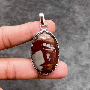 Collar de Plata de Ley 925 con Colgante de Jaspe Noreena Hecho a Mano, Joyería de Piedra Natural, Collar para Mujer, Regalo - Product Image 5