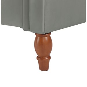 Grey Velvet Rectangular Sofa <b>Stool</b> Multifunctional Storage <b>Bedroom</b> Furniture - Product Image 3