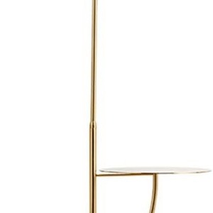 Lámpara de Pie de Metal Estilo Vintage con Acabado Antiguo y Pantalla de Tela para una Decoración Interior Elegante - Product Image 2