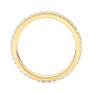 Impresionante anillo de oro rosa, oro blanco y oro amarillo con diamantes certificados IGI con claridad VVS VS, anillo de compromiso para mujer. - Product Image 6