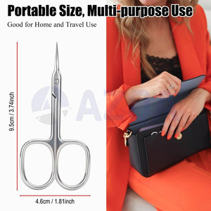 Stainless Steel <b>Cuticle</b> <b>Scissors</b> With Sharp Fine Tips For Professional Manicure Pedicure And Nail Care - Product Image 2