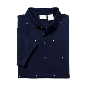 Camiseta de Golf para Hombre de Alta Calidad, Corte Ajustado, 100% Poliéster, Tejido Transpirable, para Verano, Cómoda, con Estampado por Sublimación - Product Image 3