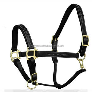 ที่มีคุณภาพสูงสามเย็บแฟนซีเบาะเชือกแขวนคอหนังสำหรับม้าที่มีทองเหลืองนิกเกิลหัวเข็มขัดและแหวน - Product Image 1