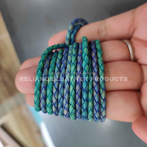 ลดกระหน่ำสายหนังแท้ทรงกลมโบโลแบบถักสีและขนาดที่กำหนดเองเหมาะสำหรับเครื่องประดับอุปกรณ์เสริมงานฝีมือและ DIY - Product Image 4