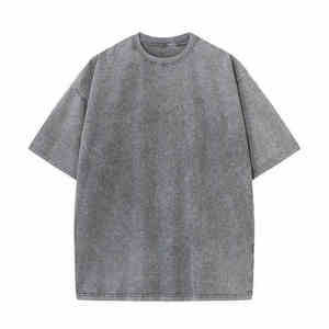 Fully Customized Logo Printing Men Acid Wash T Shirt / High Demanded Product Men Acid Wash T Streetwear Faded T Shirt - Product Image 1
