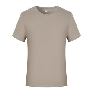 T-shirt en coton à manches courtes pour homme, couleur unie, col rond, coupe classique, style décontracté, tissu jersey respirant - Product Image 5