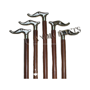 Bastón plegable de madera hecho a mano con mango de elefante de latón, bastón de madera con mango de elefante de diseñador - Product Image 1