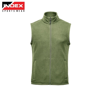 High Quality <b>Men</b> Puller Fleece <b>Vest</b> Zipper Front Sleeveless Winter Jacket <b>Gym</b> Outdoor Sports Wear <b>Vest</b> - Product Image 5