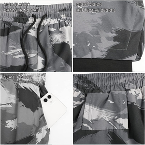 Pantalones Cortos Deportivos de Alta Calidad para Hombre, Cintura Alta, Elásticos, de Satén, Secado Rápido, Color Sólido - Product Image 5