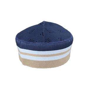 Nouveau bonnet de prière extensible pour hommes, confortable et doux, chapeau musulman Kufi, vente en gros - Product Image 3