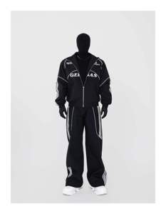 Conjunto Deportivo Informal Personalizado de Gran Tamaño, Chaqueta Reflectante 3M y Pantalones Deportivos, Chaqueta Cortavientos de Nailon, Chándal para Hombre con Logotipo Personalizado - Product Image 1