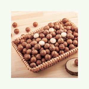 เม็ดแมคคาเดเมียออร์แกนิกอบแห้งแบบดิบ อาหารเพื่อสุขภาพพร้อมเปลือก - Product Image 1