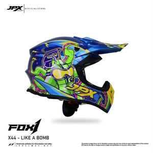 El casco JPX Fox1 Motif X 44 Supermoto Cross ofrece una protección superior y un estilo audaz para la mejor experiencia de motocross. - Product Image 2