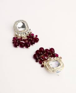 Pendientes de lujo con cuentas de colores pastel, hechos a mano, de aleación de zinc, chapados en oro tradicional, joyería étnica para bodas, para mujer - Product Image 4