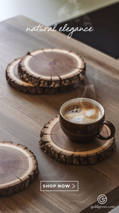 Eco-Friendly Wooden <b>Coasters</b> Natural Home Decor From India Free Shipping for <b>Table</b> Usage Wholesale - Product Image 3