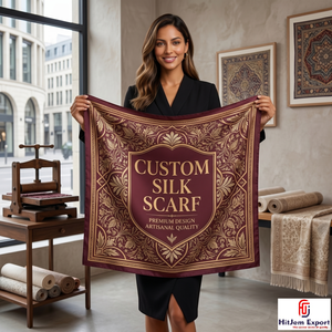 Pañuelo Cuadrado Personalizado con Estampado de Moda, Material para Pañuelos de Marca Privada, Pañuelo Promocional, Fabricante Textil OEM ODM, Tela Personalizada - Product Image 1