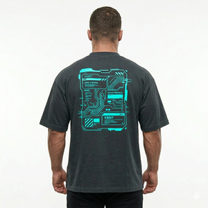 Camiseta Deportiva Extra Grande de Algodón 100% de Marca Privada, Personalizada para Entrenamiento, con Logotipo Frontal, Transpirable, Ropa Deportiva OEM ODM al por Mayor - Product Image 5