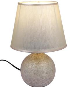 Lámpara de Mesa Moderna de Cerámica con Pantalla de Tela Beige, Luz LED Blanca Cálida, Base para Bombilla E27, para Decoración de Dormitorio - Product Image 2