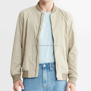 Vente en gros 100% nylon blouson aviateur de style urbain pour hommes logo personnalisé et col montant veste de mode d'hiver - Product Image 3