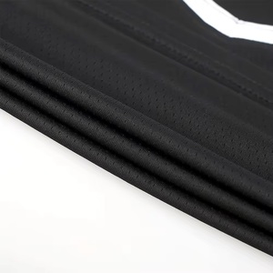 Conjunto de camiseta de baloncesto para hombre de alta calidad, pantalones cortos negros sin mangas con cuello en V que absorben la humedad, pantalones cortos con cintura elástica, ropa deportiva para todas las estaciones - Product Image 4