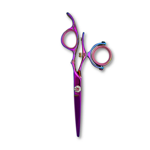 Tijeras de Peluquería Profesionales OEM de 6 Pulgadas, Tijeras de Acero Inoxidable para Cortar el Cabello, Doble Articulación Giratoria, Rectas, Afiladas, para Diestros, para Salón - Product Image 2