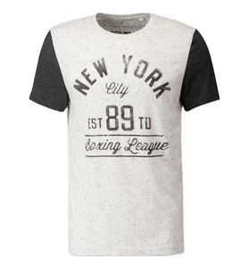 100% Combed Cotton O-Neck <b>Men's</b> T-Shirt Custom Printed Logo Bio <b>Washed</b> Low MOQ Factory Direct Supply Casual Knitted Fabric - Product Image 3