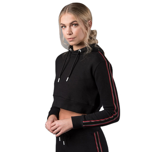 Sweat à capuche personnalisable pour femme, taille XXXXL, en molleton mélangé 50/50, coupe courte avec col à capuche, produit d'hiver - Product Image 4