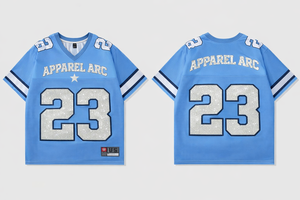 เสื้อเจอร์ซีย์ตาข่ายสีน้ำเงินประดับคริสตัลขนาดใหญ่ ไซส์ 23 สไตล์ Y2K สำหรับผู้หญิง ขายส่ง ผู้ผลิต OEM - Product Image 2