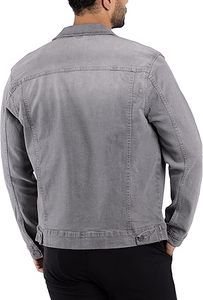 Wholesale High Quality Custom Logo Front 100% Cotton Men's Winter Jeans <b>Jacket</b> Breathable Eco-Friendly Quick Dry Outdoor Use - Product Image 6