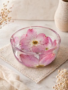 Bol en résine écologique au design personnalisé, forme unique, vaisselle décorative pour les fêtes, poli et emballé de manière pratique - Product Image 3