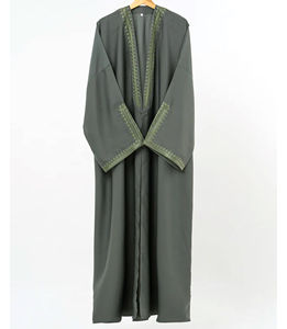 Abaya Musulmana para Mujer de Primera Calidad a Precios de Mayoreo, Hecha a Medida / Abaya de Manga Larga de Color Sólido, Nueva Llegada, Superventas - Product Image 2